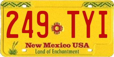 NM license plate 249TYI