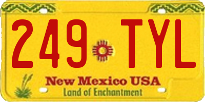 NM license plate 249TYL
