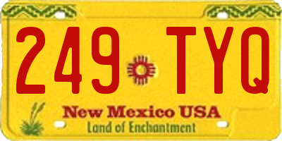 NM license plate 249TYQ