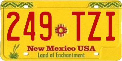 NM license plate 249TZI