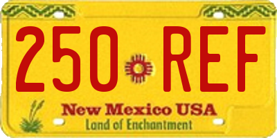 NM license plate 250REF