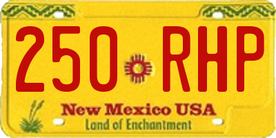 NM license plate 250RHP