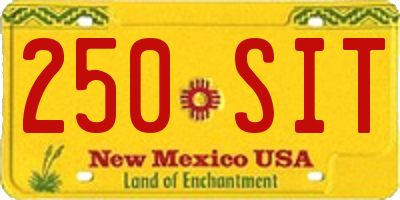 NM license plate 250SIT
