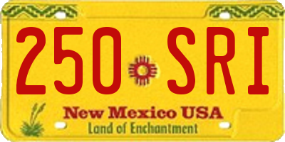 NM license plate 250SRI
