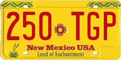 NM license plate 250TGP
