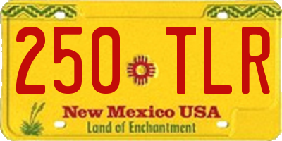 NM license plate 250TLR