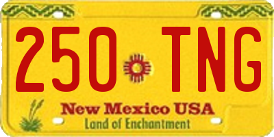NM license plate 250TNG
