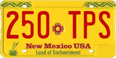 NM license plate 250TPS