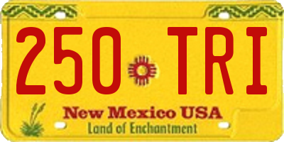 NM license plate 250TRI