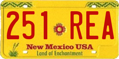 NM license plate 251REA