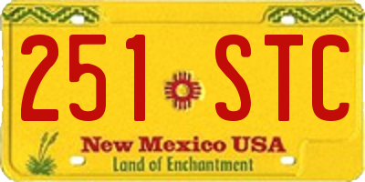 NM license plate 251STC