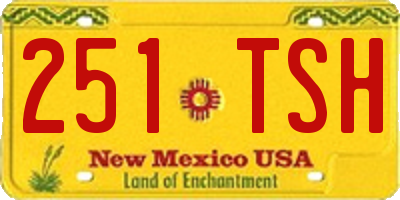 NM license plate 251TSH