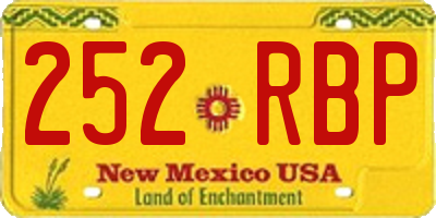 NM license plate 252RBP