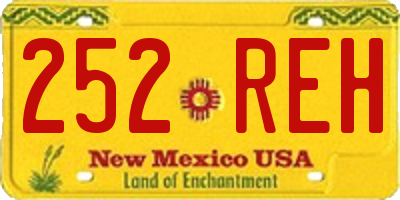 NM license plate 252REH