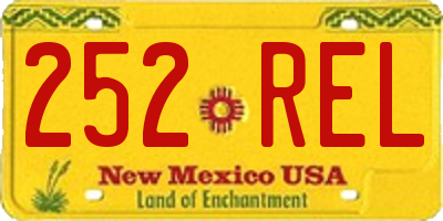 NM license plate 252REL