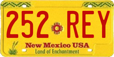NM license plate 252REY