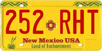 NM license plate 252RHT