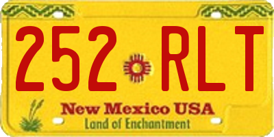 NM license plate 252RLT
