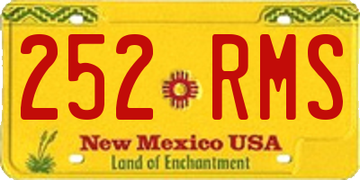 NM license plate 252RMS