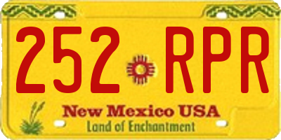 NM license plate 252RPR