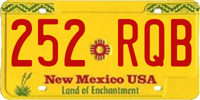 NM license plate 252RQB