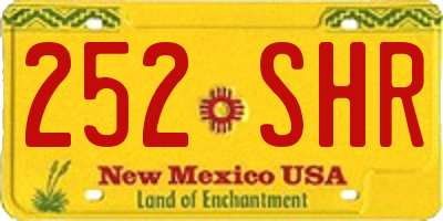 NM license plate 252SHR