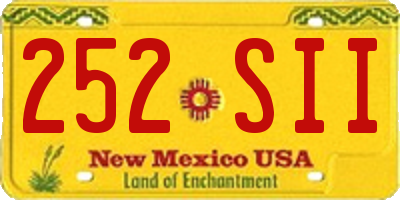 NM license plate 252SII