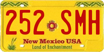 NM license plate 252SMH