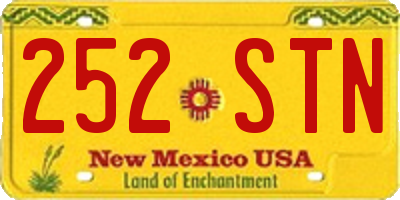 NM license plate 252STN