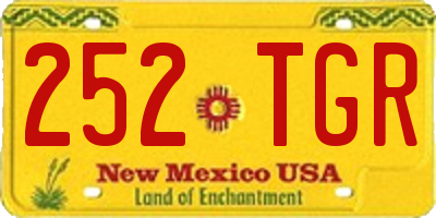 NM license plate 252TGR