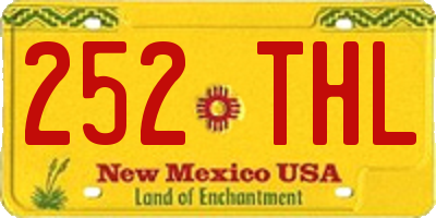 NM license plate 252THL