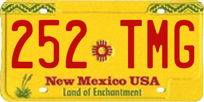 NM license plate 252TMG