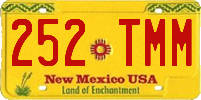NM license plate 252TMM