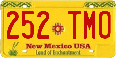 NM license plate 252TMO