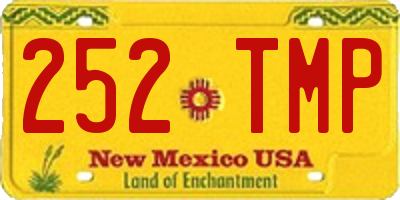NM license plate 252TMP