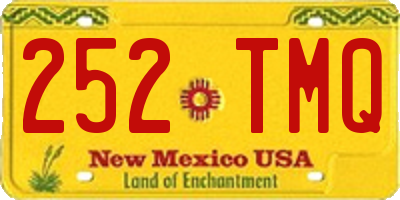 NM license plate 252TMQ
