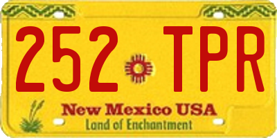 NM license plate 252TPR