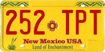 NM license plate 252TPT
