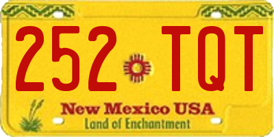 NM license plate 252TQT