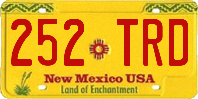 NM license plate 252TRD