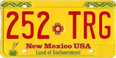 NM license plate 252TRG