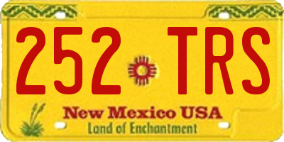 NM license plate 252TRS