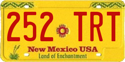 NM license plate 252TRT