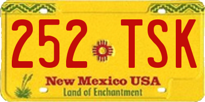 NM license plate 252TSK