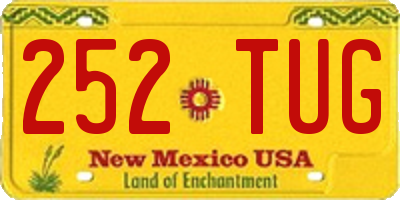 NM license plate 252TUG