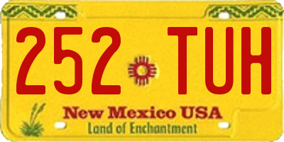 NM license plate 252TUH