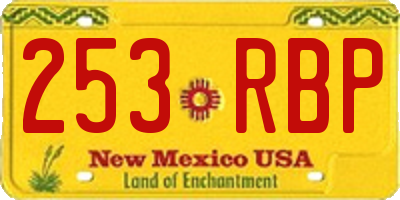 NM license plate 253RBP