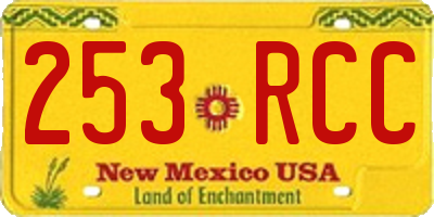 NM license plate 253RCC