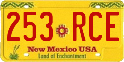 NM license plate 253RCE
