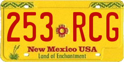 NM license plate 253RCG